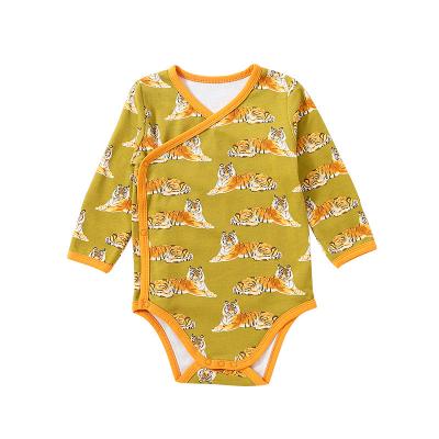 China Cozy Breathble Baby Clothes Baby Spring Cotton Long Sleeve Triangle Baby Rompers Clothes for sale