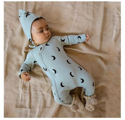 China New Breathable Spring Baby Cotton Foot Wrap Pajamas Institute Europe And America Baby Long Sleeve for sale