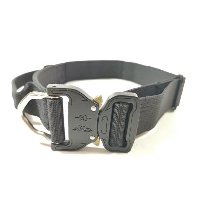 China 1.5 Inch Combat Buckle Viable Tactical Dog Collar For Large Dogs for sale