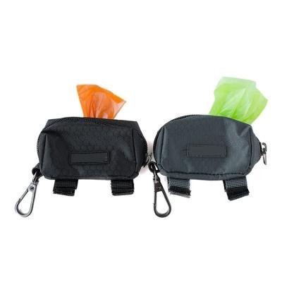 China Viable Wholesale Custom Dog Poop Bag Holder Printing Logo Nylon Poop Bag Dispenser for sale