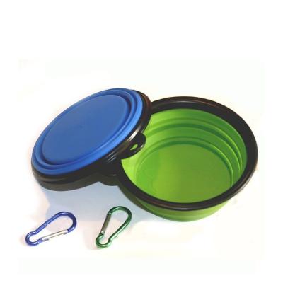 China Food Grade Safe Sustainable Premium Collapsible Silicone Dog Bowl Various Colors for sale