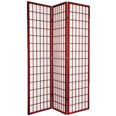 China Japan Style 6ft Japanese Style Wooden Screen Room Divider for sale