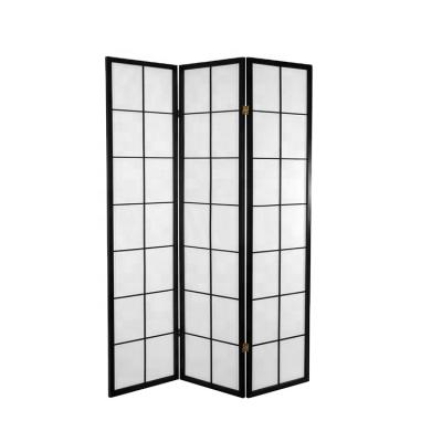 China CLASSIC Japanese Wooden Cheap 3-Panel Room Divider Screen Wooden Room Divider for sale