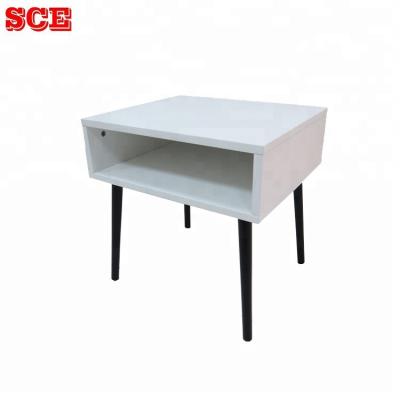 China With drawer legs MDF solid wood small tea table with drawer design from Taiwan factory for sale