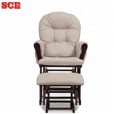 China Vietnam Reclining Luxury Wooden Glider Rocking Chair for sale