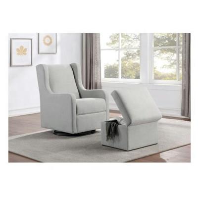 China Storage Swivel Chairs For Bedroom Rocker With Storage Space Stool for sale