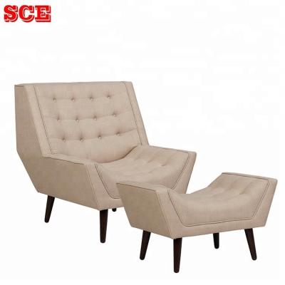 China With ottoman square decking armchair with ottoman for sale