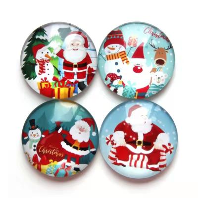 China Shape Santa Glass Fridge Wholesale Sticker For FESTIVE Celebration for sale