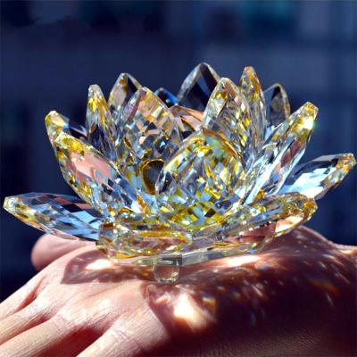 China Europe wholesale and retail Crystal Lotus ornaments crsft crystal giftsfor religion for sale