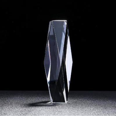 China Hot Custom Crystal Multiple Reflective Surface Health Care Institutes Pillar Trophy For Sport Awards for sale