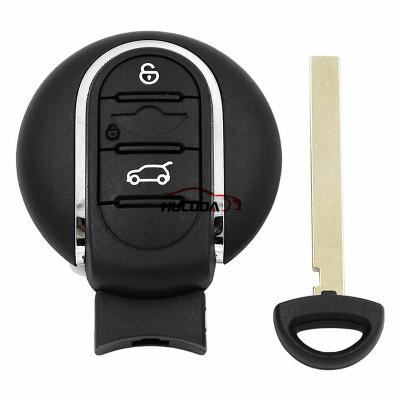 China Original for BMW Mini Cooper 3 button keyless remote key shell, with backup small key BM-KS-03B for sale