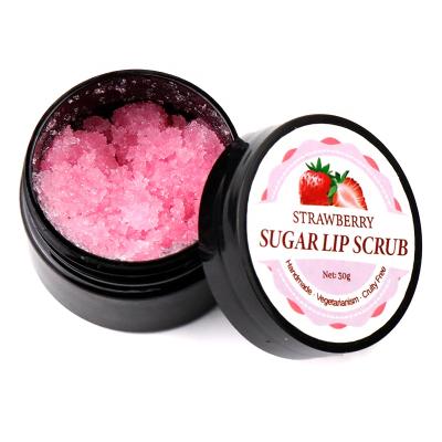 China Lips Wholesale Private Label Vegan 30ml Natural Mini Pink Sugar Organic Lip Scrub For Exfoliator Custom Made for sale