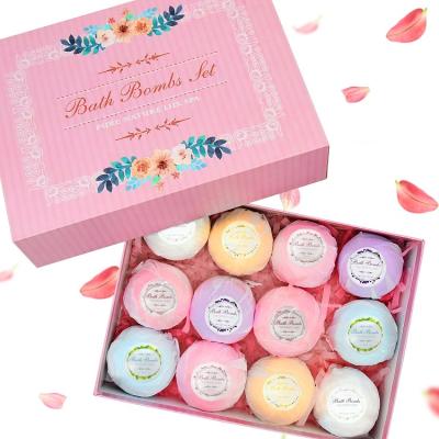 China Factory Direct Sale Home Handmade Birthday Mothers Day Gifts Bath Bomb Gift Set Natural Bath Bomb for sale