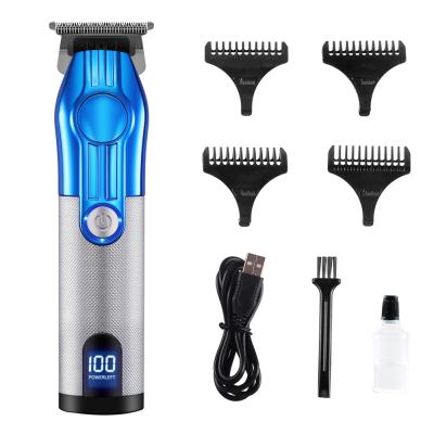 China LED Display Waterproof Rechargeable Aluminum Professional Hair Clipper for sale