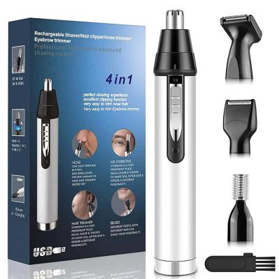 China Single Blade 4 in 1 Multifunctional Rechargeable Hair Clipper Men's Nose Nose Grooming Kits Set for sale