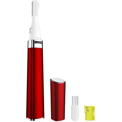 China Customized Easy Clean Battery Powered Electric Color Eyebrow Trimmer for sale