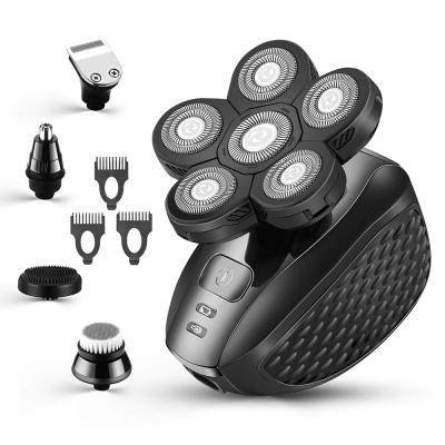 China Triple Blade 5 in 1 6 Heads Portable Rechargeable Shaver USB Grooming Kit Waterproof Shaver for sale