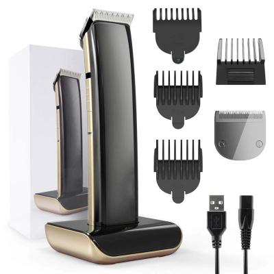 China Multifunctional Rechargeable Waterproof Rechargeable Hair Clipper Trimmer With Charging Base for sale