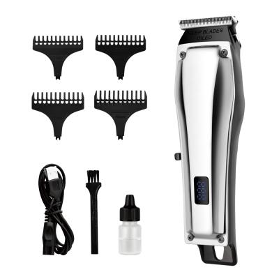 China LED Display Waterproof Rechargeable Professional Hair Clipper for sale