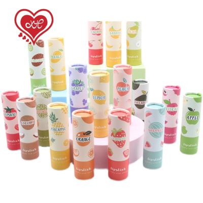 China High quality recycled materials lipstick container around custom tube lipbalm packaging tube twist up paper tube for sale