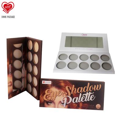 China Eco Friendly Recycled Design Eyeshadow Box Branded Unique Custom Eyeshadow Palette Box Custom Eyeshadow Palette Packaging for sale