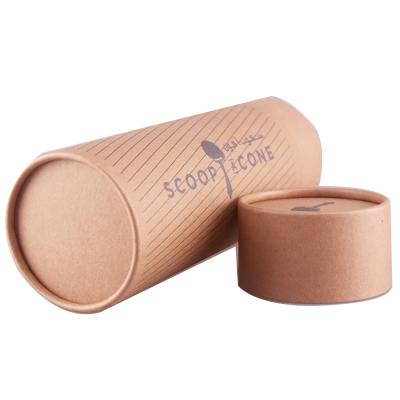 China Recycled Materials Wholesale Biodegradable Kraft Paper Tube Wrapping Paper Packaging Box From Canton Factory for sale