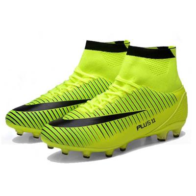 China Fashion Cheap Professional Indoor High Top Soccer Ankle Boots\Comfortable\Durable High Soccer Boots Custom Training Sports Soccer Shoes For Men for sale