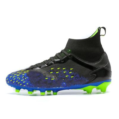 China 2022 New High Ankle Cr7 Superfly Turf Futsal Soccer Boots Indoor Rubber Cheap Futsal Football Boots Outsole Wear Resistant Indoor Rubber Sports Shoes for sale