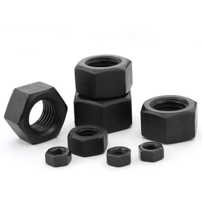 China GB6170 Heavy Industry Nut M12-M36 Grade 12 Carbon Steel High Quality Black Hex Nut for sale