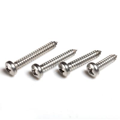 China Industry Top General Sale Guaranteed Quality Stainless Steel Cross Recessed Pan Head Tapping Screw Manufacturer for sale