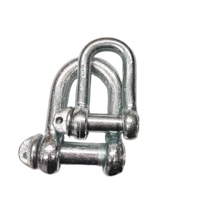 China Heavy Industry Galvanized Steel Forged Screw Pin Anchor Lifting Rigging D Shackles for sale