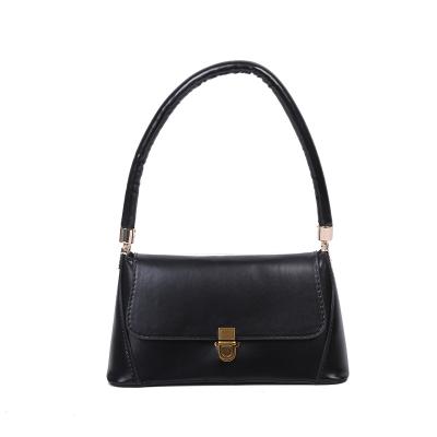 China Autumn Winter New 2021 Fashion Retro Lovely Fashion Commuter Shoulder Handbag Leather Woman Armpit Bag for sale