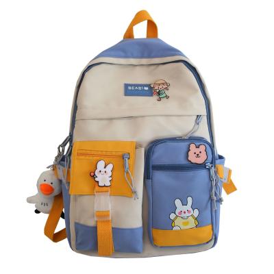 China Wholesale Luxury Woman Mini Plush Kid Backpack Female Schoolbag Cute Fresh Anti-theft Duck Large Capacity Zipper Student for sale