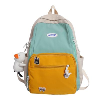 China Fashionable Female Anti-theft Style Junior High School Student Campus Schoolbag Girl Quilting Backpack for sale