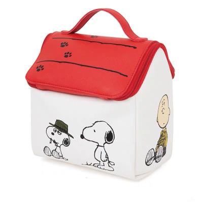 China Fashion Magazine Annex The Same Style Cartoon Bedroom Make Up Storage Wash Red Waterproof Toiletry Travel Size Cosmetic Bag for sale