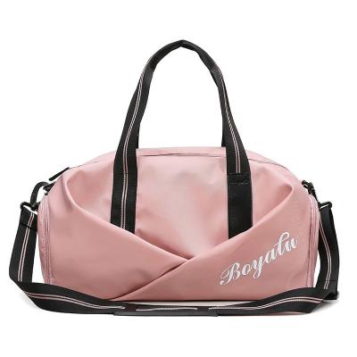 China Fashion Design Large Fleece Foldable Waterproof Gym Duffle Small Small Fashion Design Fitnes Hand Travel Shopping Bag for sale