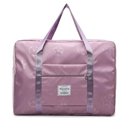 China Fashion Rose Clothes Duffel Cute Woman Duffle Spend Lightweight Weekend Water Proof Gym Travel Foldable Bag Overnight for sale