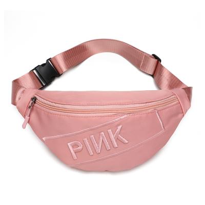 China Nylon Messenger Handbag Custom Logo Red Woman Waist Bag fashion sublimation coin waterproof rose border anti-theft purse for sale