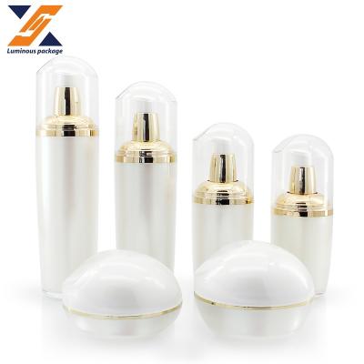 China Popular Wholesale Empty Cosmetic Packaging Eye Lotion And Serum Toner Bottle Cream Acrylic Jar for sale