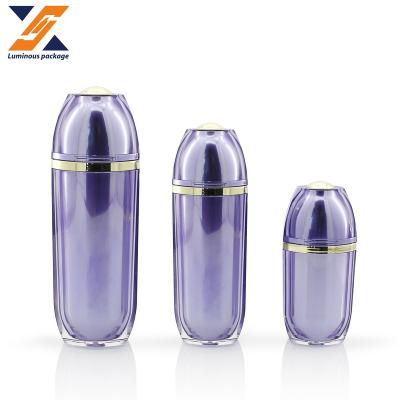 China Popular All New 20ml 30ml Sunscreen Pump Bottle 50ml 100ml Acrylic Plastic Essential Bottle for sale