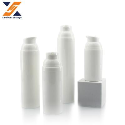 China Wholesale 30ml 50ml 75ml 100ml pp Popular White Airless Bottle Cosmetic Airless Pump Bottle for sale