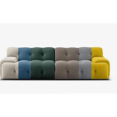 China Chesterfield Adjustable Sofa Set Cafe Furniture Fabric Minimalist Sofa Living Room Sectional Sofa (Size) for sale