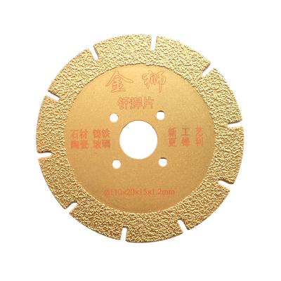 China Factory Price 16inch Concrete Vacuum Welded Cast Iron Marble Metal Stainless Steel Fire Emergency Diamond Saw Blade For Cutting for sale