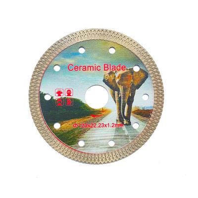 China Tile 115mm Segment 4.5inch Teeth Dry Cut Customized Circular Cut Marble Diamond Saw Blade For Tile for sale