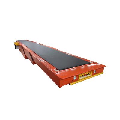 China Reliable Heat Resistant Material Telescopic Conveyor Belt 3 Sections 14m Heat Resistant Telescopic Conveyor Belt for sale