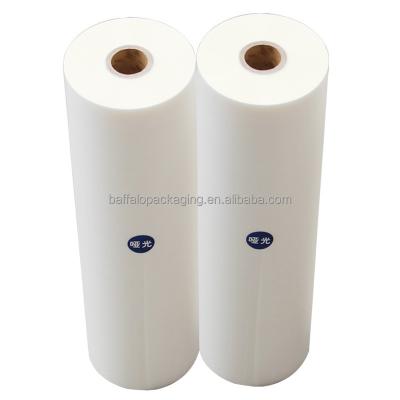 China Printing Industry Thermal Laminating Matte Film BOPP EVA Coated Film Width Custom Precoated Thickness 27 Micron For Flexo And Graphic Printing for sale