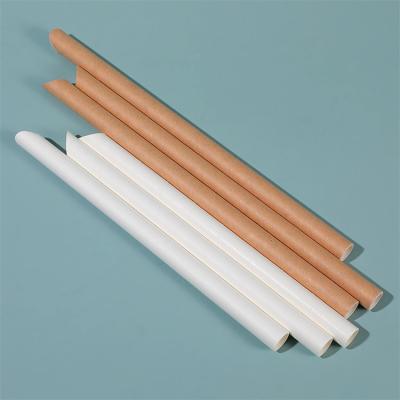 China Recyclable Kraft Paper Straw Milkshake Straws Drinking biodegradable paper straws for sale