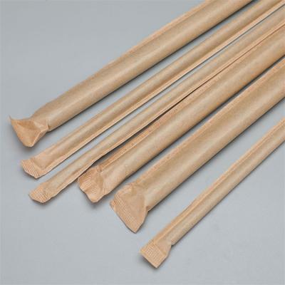 China Drinking Beverage Food Grade 1.2cm Plastic Individually Wrapped drinking Plastics Straw for sale