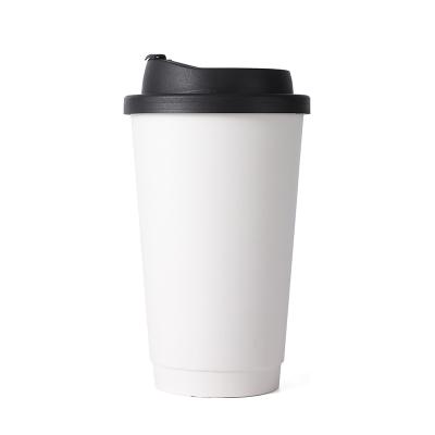 China Disposable disposable 16oz beverage cup Double Wall paper Cups with Lid customized paper cups for sale