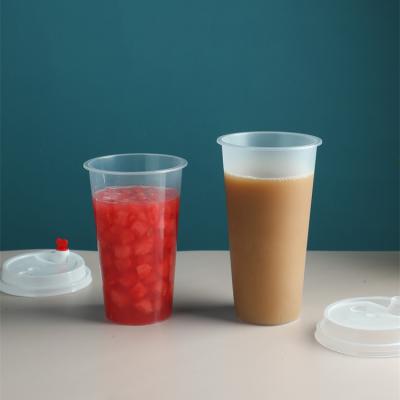 China Single Wall Quality goods water pp coffee cups with lid plastic cup for sale